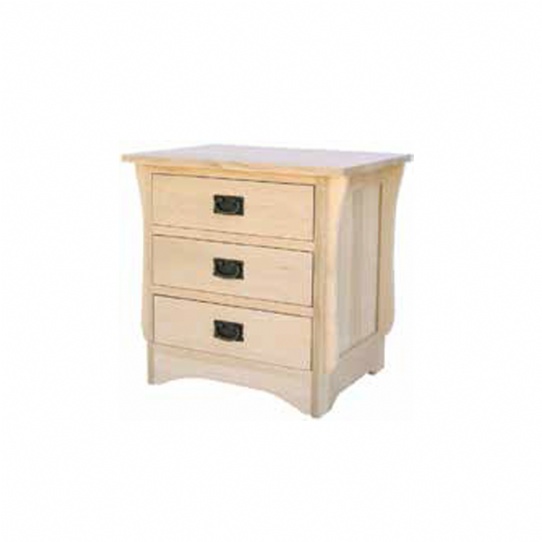 Mission 3 Drawer Night Stand Mennonite Furniture Ontario at Lloyd's Furniture Gallery in Schomberg