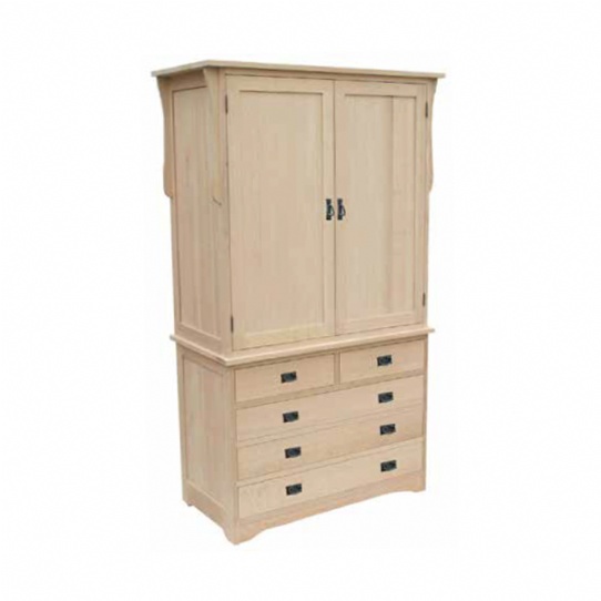 Mission 2 Piece Armoire Mennonite Furniture Ontario at Lloyd's Furniture Gallery in Schomberg