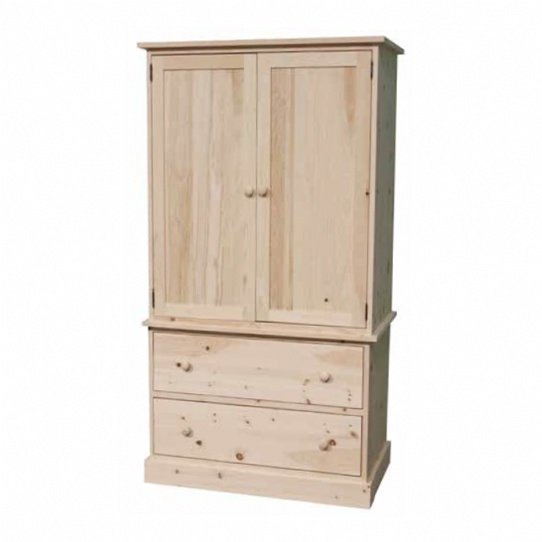 Cottage 2 Piece Armoire Mennonite Furniture Ontario at Lloyd's Furniture Gallery in Schomberg