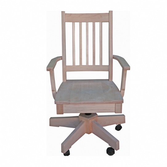 Mini Mission Office Chair Mennonite Furniture Ontario at Lloyd's Furniture Gallery in Schomberg
