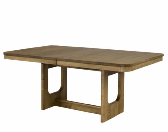 Aava Double Pedestal Table Mennonite Furniture Ontario at Lloyd's Furniture Gallery in Schomberg