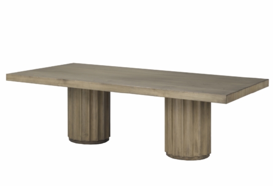 Brixton Double Pedestal Table Mennonite Furniture Ontario at Lloyd's Furniture Gallery in Schomberg